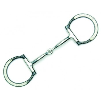 DEE BIT with SWEET IRON MOUTH GERMAN SILVER TRIM, 5 INCH