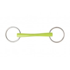 METALAB FLEXI GREEN SOFT MULLEN LOOSE RING SNAFFLE, 125 MM