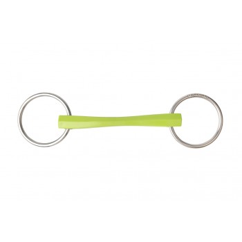 METALAB FLEXI GREEN SOFT MULLEN LOOSE RING SNAFFLE, 135 MM