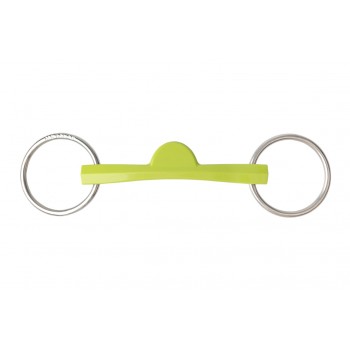 METALAB FLEXI GREEN SOFT PORT LOOSE RING SNAFFLE, 135 MM METALAB FLEXI GREEN SOFT PORT LOOSE RING SNAFFLE, 135 MM