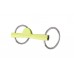 METALAB FLEXI GREEN SOFT PORT LOOSE RING SNAFFLE, 135 MM