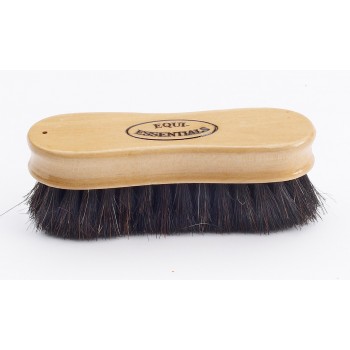 EQUINE ESSENTIALS WOODBACK FACE BRUSH WITH SOFT HORSE HAIR BRISTLES, 5" LONG