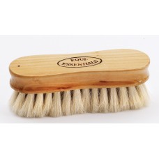 EQUINE ESSENTIALS WOODBACK FACE BRUSH WITH SUPER SOFT GOAT HAIR BRISTLES, 5" LONG