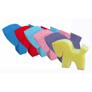 EQUI-ESSENTIALS PONY SHAPED GROOMING SPONGES,PACKAGE OF 6