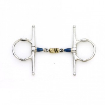 CENTAUR STAINLESS FULL CHEEK DOUBLE JOINTED MOUTH with LOOSE BRASS ROLLER DISKS BIT