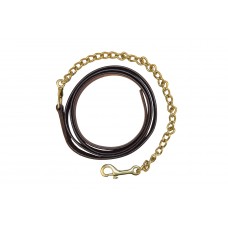 HDR ADVANTAGE LEATHER LEAD with SOLID BRASS CHAIN