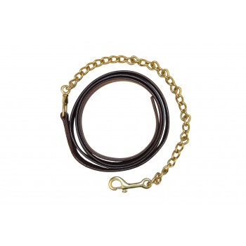 HDR ADVANTAGE LEATHER LEAD with SOLID BRASS CHAIN
