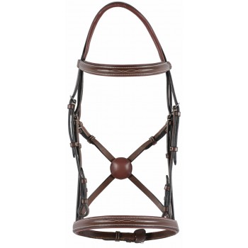 HDR SQUARE RAISED FANCY STITCHED BRIDLE