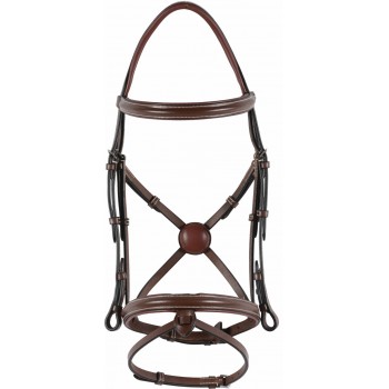 HDR SQUARE RAISED FANCY STITCHED BRIDLE WITH FLASH