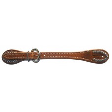 DEE BUTTERFIELD HARNESS SPUR STRAP with SPOTS, NATURAL