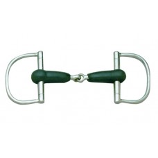 CAVALIER RUBBER MOUTH DEE-RING SNAFFLE BIT