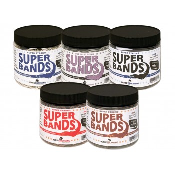 SUPER BANDS HORSE BRAIDING BANDS, 1000/JAR WITH INCLUDED RIPPER