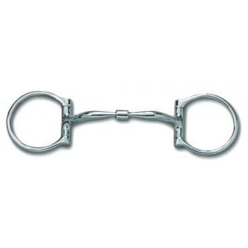 MYLER WESTERN 2-1/2 INCH DEE with SWEET IRON COMFORT SNAFFLE (MB01) COPPER INLAY MOUTH, 5 INCH