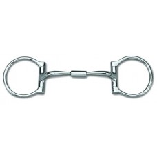 MYLER WESTERN 2-1/2 INCH DEE with SWEET IRON COMFORT SNAFFLE WIDE BARREL (MB02) COPPER INLAY MOUTH, 5 INCH
