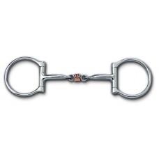 MYLER WESTERN 2-1/2 INCH DEE with SWEET IRON COMFORT SNAFFLE (MB11) COPPER INLAY MOUTH, 5 INCH