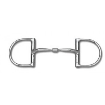 MYLER ENGLISH DEE, NO HOOKS WITH STAINLESS STEEL COMFORT SNAFFLE (MB01), 5 INCH