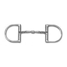 MYLER ENGLISH DEE, NO HOOKS WITH STAINLESS STEEL TWISTED COMFORT SNAFFLE (MB01T), 5 INCH