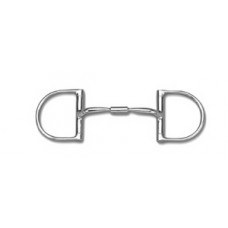 MYLER ENGLISH DEE with STAINLESS STEEL COMFORT SNAFFLE WIDE BARREL (MB02) COPPER INLAY MOUTH, 5-1/4 INCH