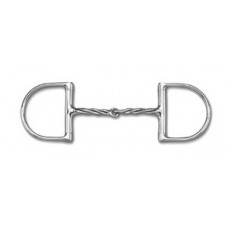 MYLER ENGLISH DEE WITHOUT HOOKS WITH CYPRIUM TWISTED SNAFFLE, (MB09T), 5 INCH