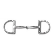 MYLER ENGLISH PONY DEE WITHOUT HOOKS WITH STAINLESS STEEL SNAFFLE, (MB09), 4-1/2 INCH