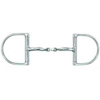 MYLER ENGLISH DEE with STAINLESS STEEL FRENCH LINK SNAFFLE (MB10) COPPER INLAY MOUTH, 5 INCH
