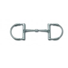 MYLER ENGLISH DEE with HOOKS with STAINLESS STEEL COMFORT SNAFFLE (MB01)COPPER INLAY MOUTH, 5 INCH