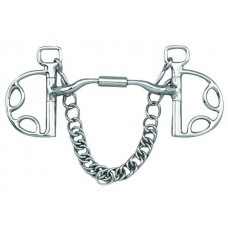 MYLER KIMBERWICK with STAINLESS STEEL LOW PORT COMFORT SNAFFLE (MB04) COPPER INLAY MOUTH, 5 INCH