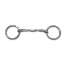 MYLER 3in LOOSE RING with SWEET IRON COMFORT SNAFFLE WIDE BARREL (MB02) COPPER INLAY MOUTH, 5 INCH