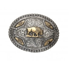 TWO TONED BUFFALO with BERRY EDGE BUCKLE