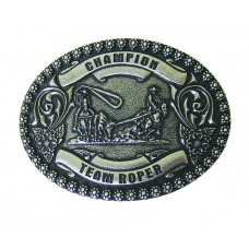 ANDWEST ANTIQUE SILVER CHAMPION TEAM ROPER BUCKLE