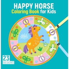 HAPPY HORSE COLORING BOOKI FOR KIDS