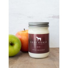 GREY HORSE CANDLE, APPLES FOR HORSES, 11 OZ