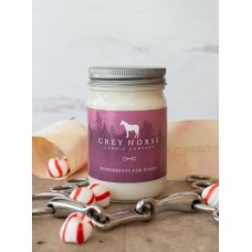 GREY HORSE CANDLE, PEPPERMINTS FOR PONIES, 11 OZ