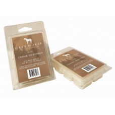 GREY HORSE CANDLE COMPANY WAX MELTS, 2.4 OZ. - 6 SQUARES/PACK, CEDAR SHAVINGS
