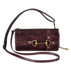 AWST INTL SNAFFLE BIT LEATHER CROSS BODY WALLET