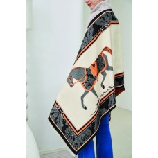 AWST INTL BAROQUE HORSES ACRYLIC CASHMERE SCARF