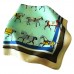 AWST INTL HORSES IN BLANKETS ACRYLIC SCARF