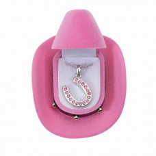 AWST INT'L HORSESHOE NECKLACE WITH COLORFUL COWBOY HAT BOX