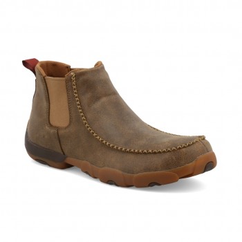 TWISTED X MEN'S 4" CHELSEA DRIVING MOC, BOMBER
