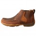 TWISTED X MEN'S 4" CHELSEA DRIVING MOC, WOVEN MULTI & OILED SADDLE