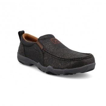 TWISTED X MEN'S ULTRALITE SLIP-ON, GREY/OSTRICH