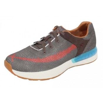 TWISTED X MEN'S CELLSTRETCH ACTIVE SHOE, TAUPE/GRENEDINE