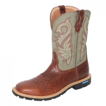 TWISTED X MEN'S TECH X BOOT, 11", CARAMEL CAFE/MOSS