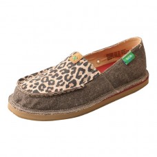 TWISTED X WOMEN'S ECO TWX CASUAL LOAFER, DUST/LEOPARD