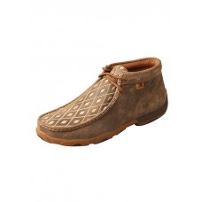 TWISTED X WOMEN'S DRIVING MOC - HIGH ANKLE, BOMBER/TAN